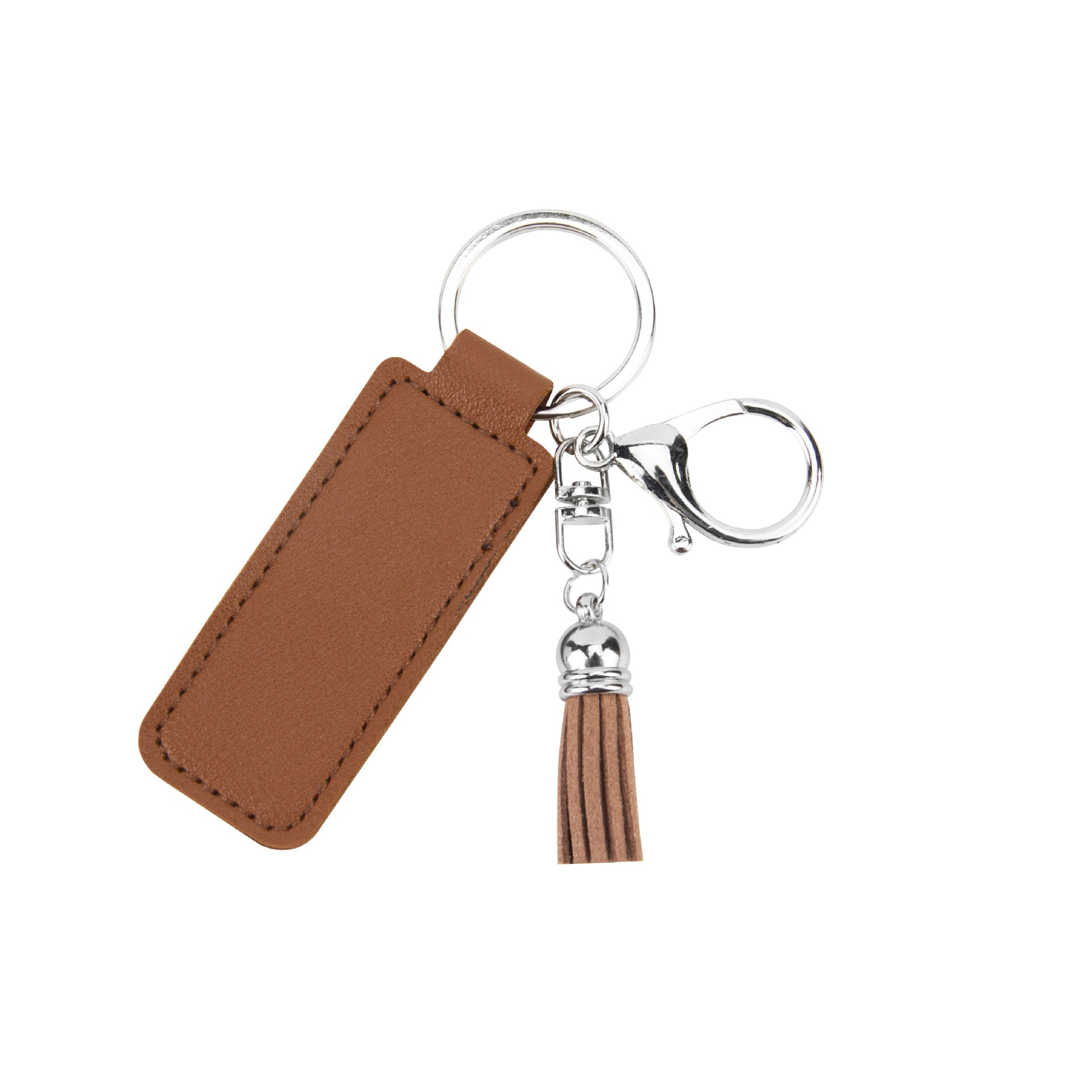 Wholesale PU Leather Tassel Keychain